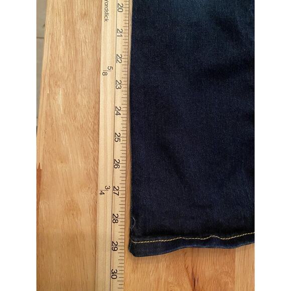 Girls Super Stretchy Bootcut Jeans Size 6X, Cat and Jack, Dark, Adjustable Waist - Picture 12 of 14